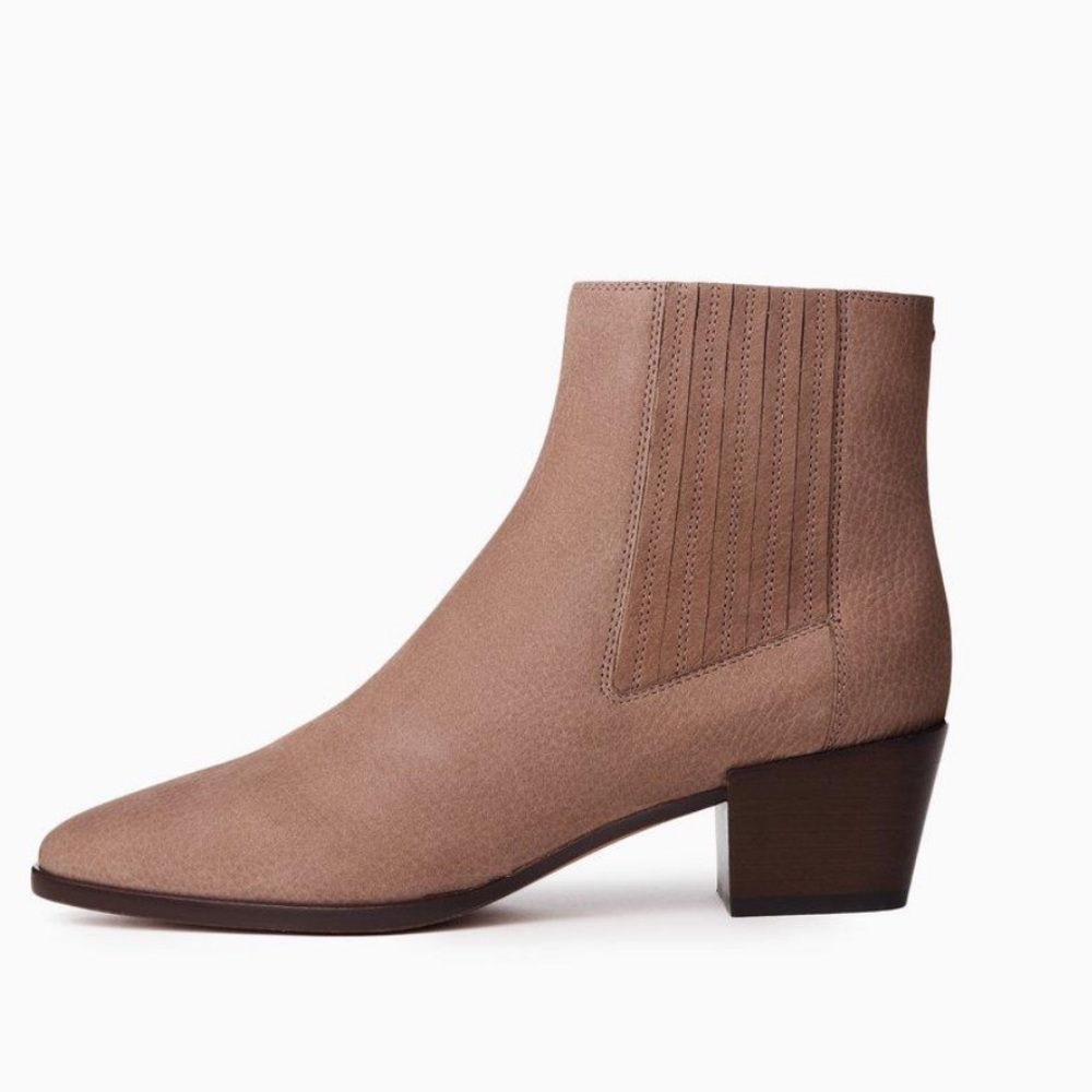 Rag & Bone Rover Boot Pebbled Leather - Praline